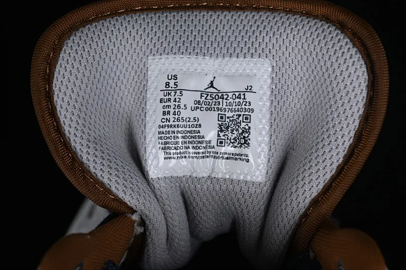 All categories Air Jordan Jordan series basketball shoes Air Jordan 1 Low G version pure original Air Jordan 1 Low AJ1 Joe 1 Valentine's Day limited denim denim low-bang cultural casual sneakers FZ5042-041